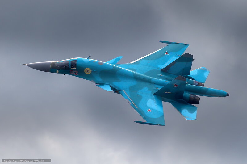 Blue Fighter Jet — Dramatic, Photograph, Sky