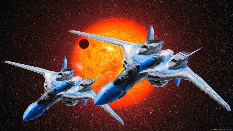 Blue Fighter Jets