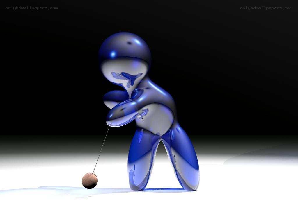 blue figure with pendulum