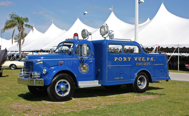 Blue Fire Truck