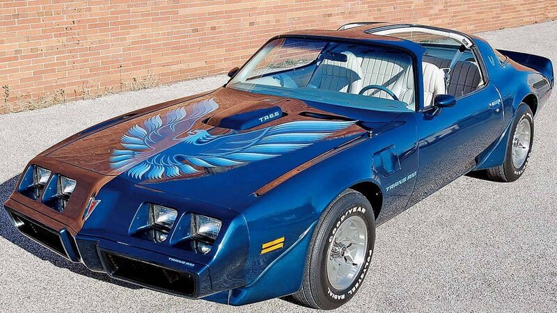 Blue Firebird Car