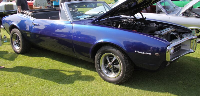 Blue Firebird Convertible