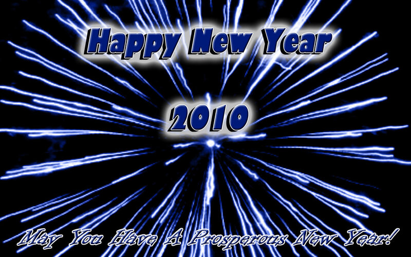 Blue Fireworks Display — Black