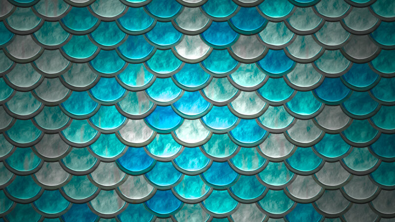 Blue Fish Scales Pattern