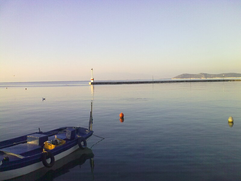 Blue Fishing Boat — Calm