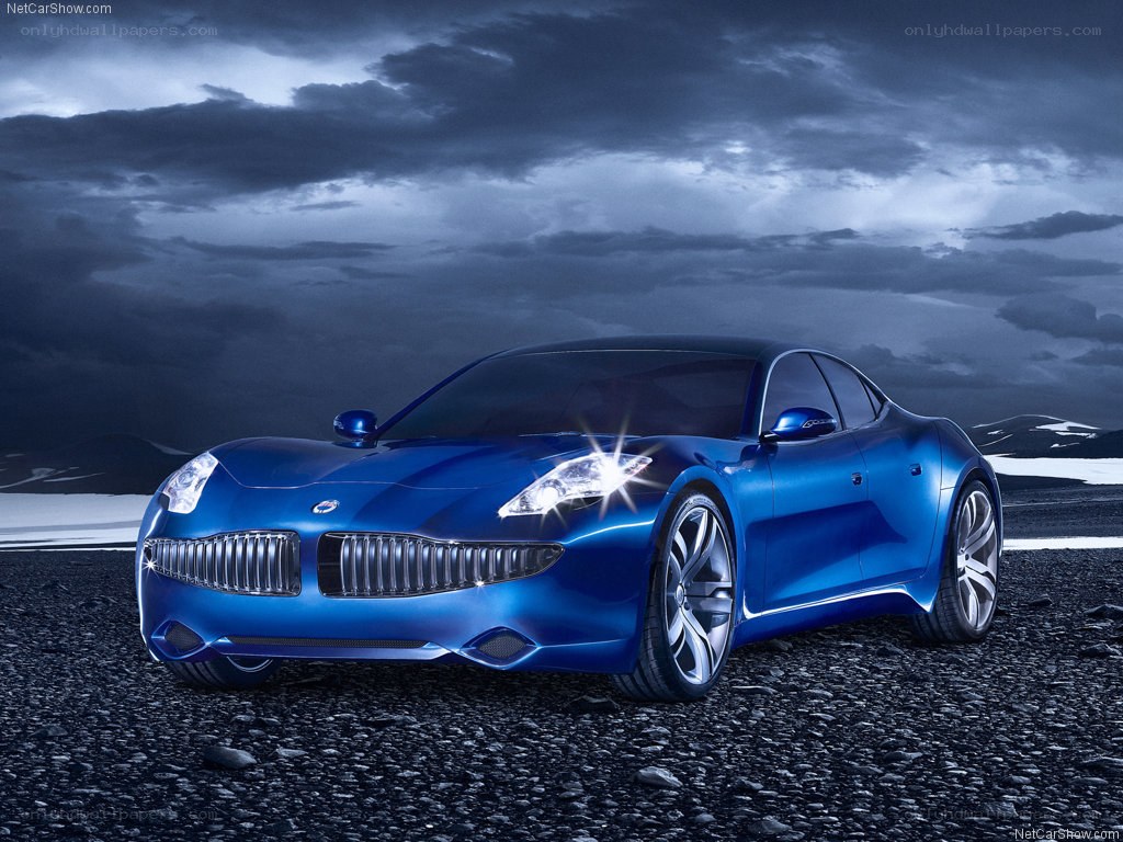 Blue Fisker Karma concept car