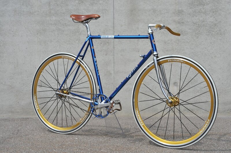 Blue Fixed-gear Bicycle — Neutral