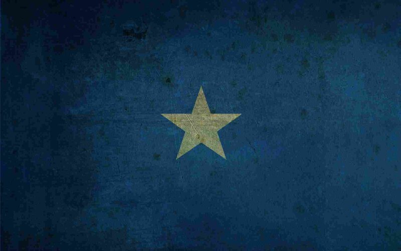 Blue Flag with Star