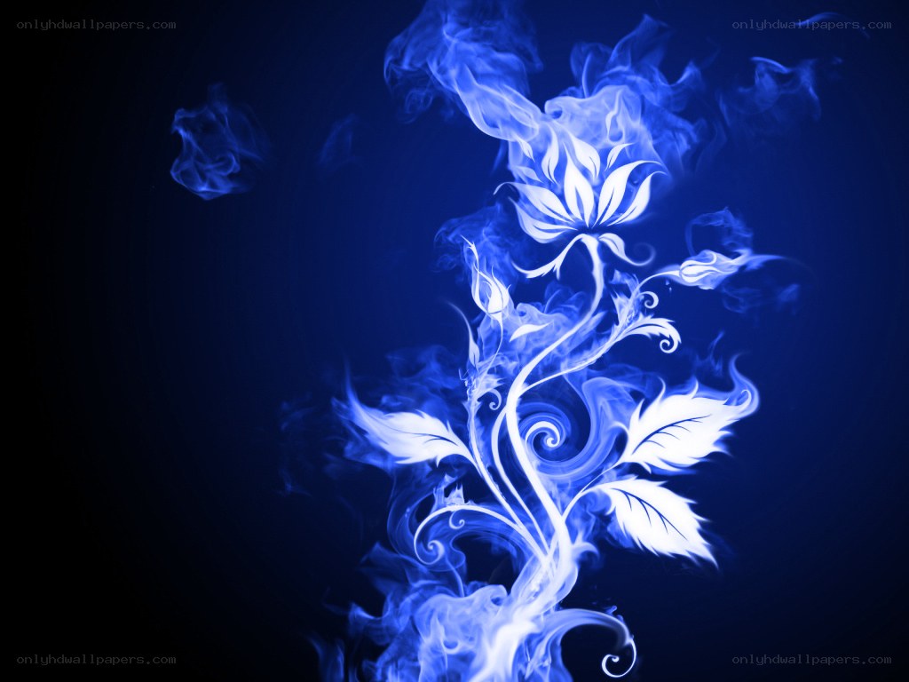 blue flame flower