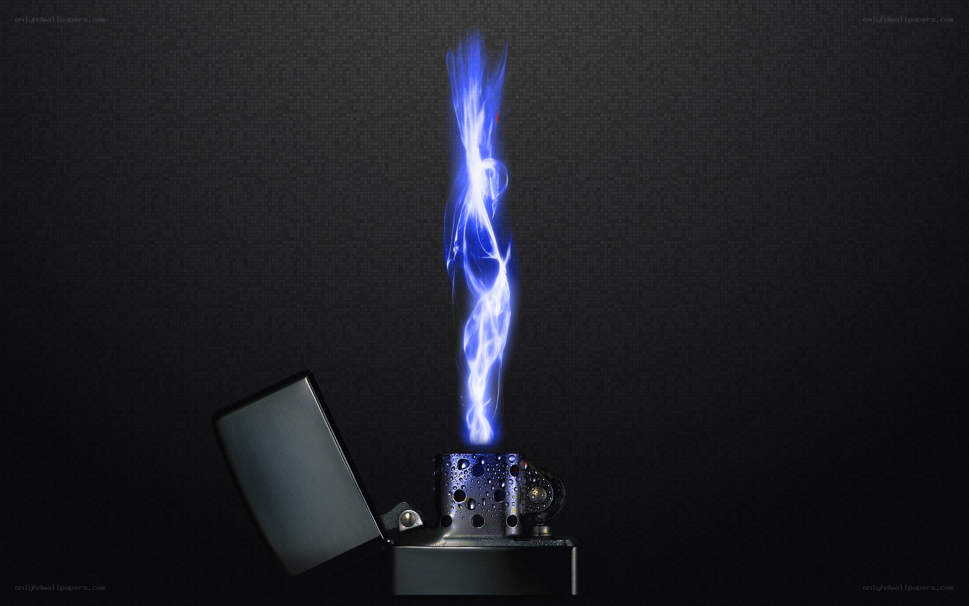 Blue flame lighter