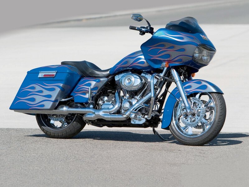 blue flame motorcycle