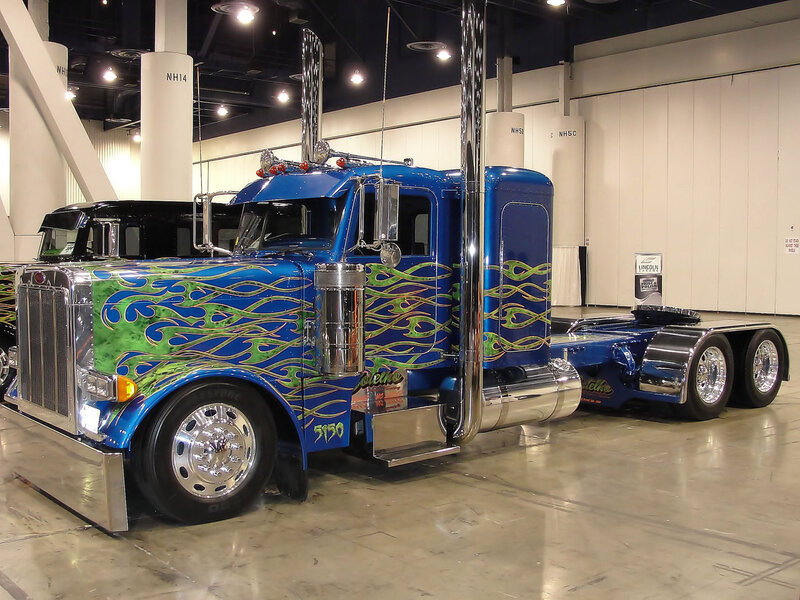 Blue Flame-painted Truck — Showroom
