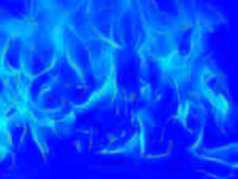 Blue Flame Pattern