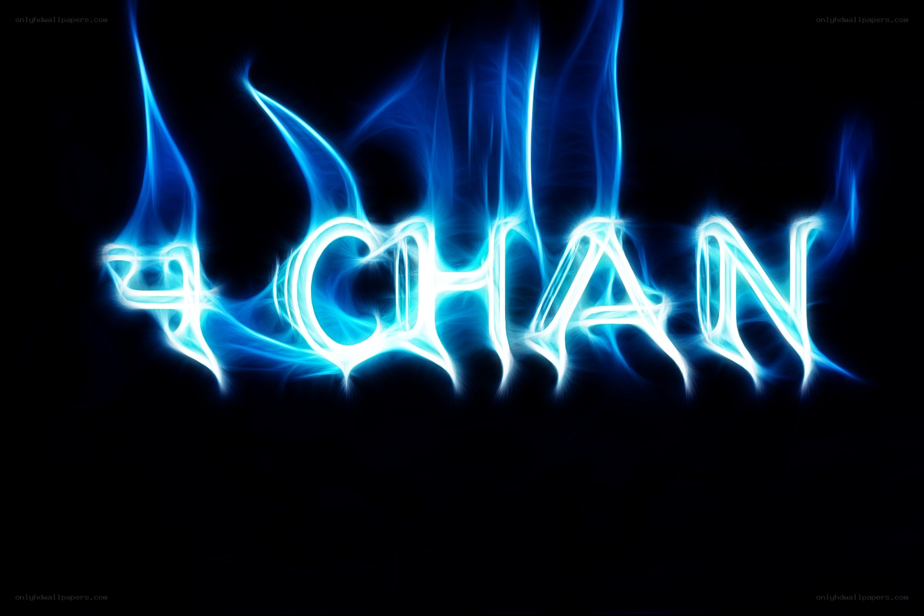 blue flame text effect