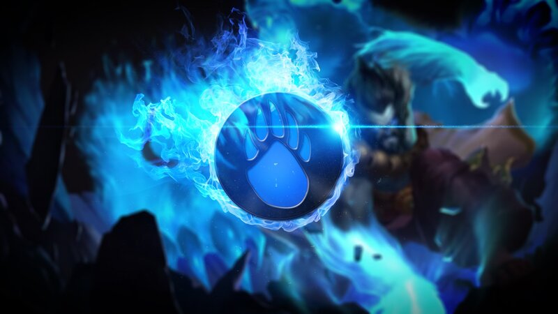 Blue Flame with Paw Print