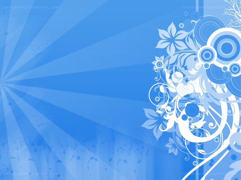 blue floral abstract background