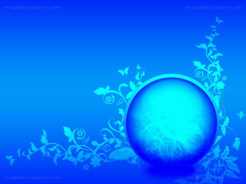 blue floral abstract background