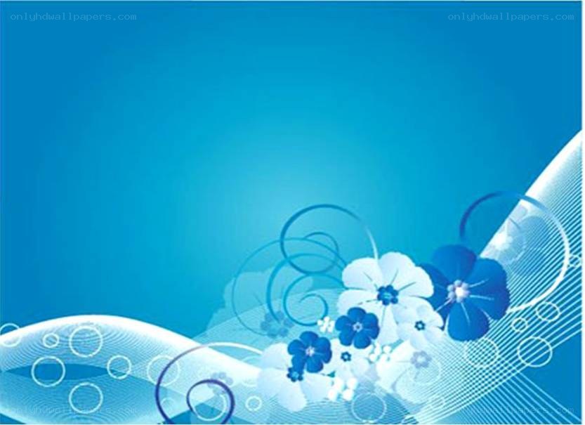 blue floral abstract background
