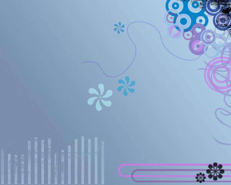 blue floral abstract background