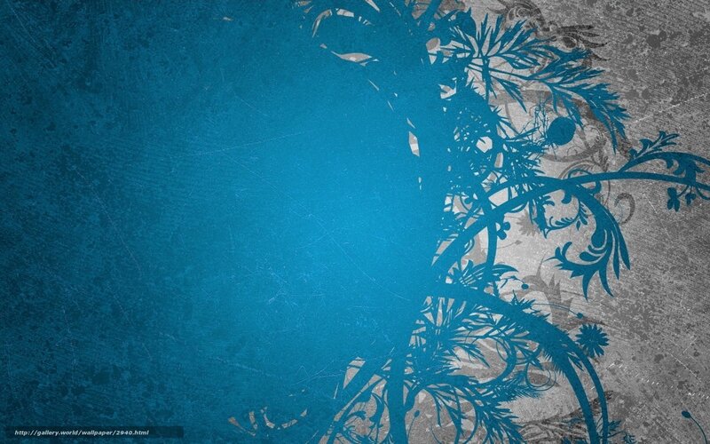blue floral abstract background