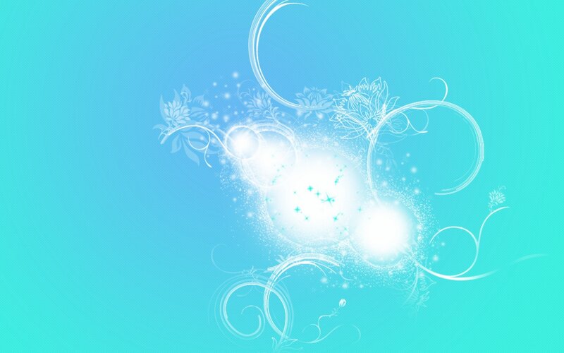 blue floral abstract design