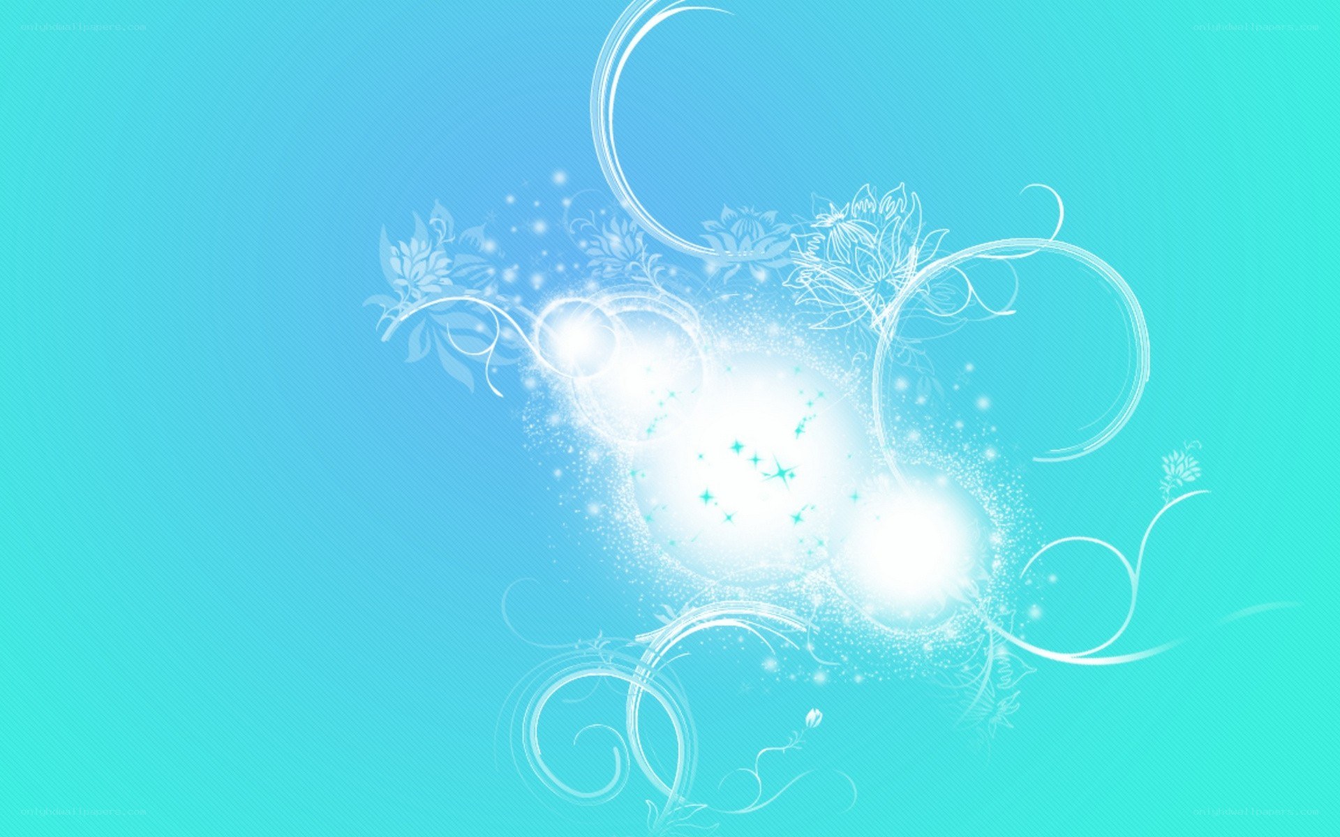 blue floral abstract design