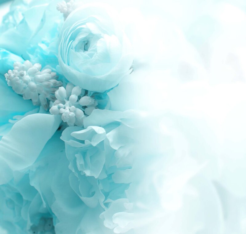Blue Floral Arrangement — Light Blue