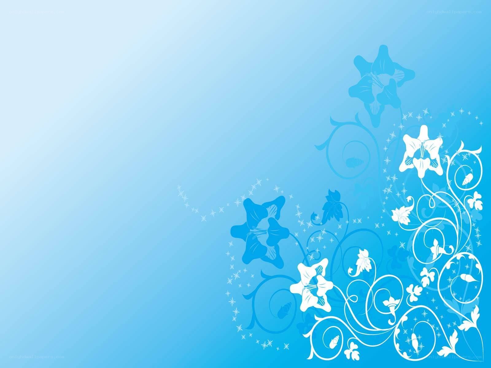 blue floral background design