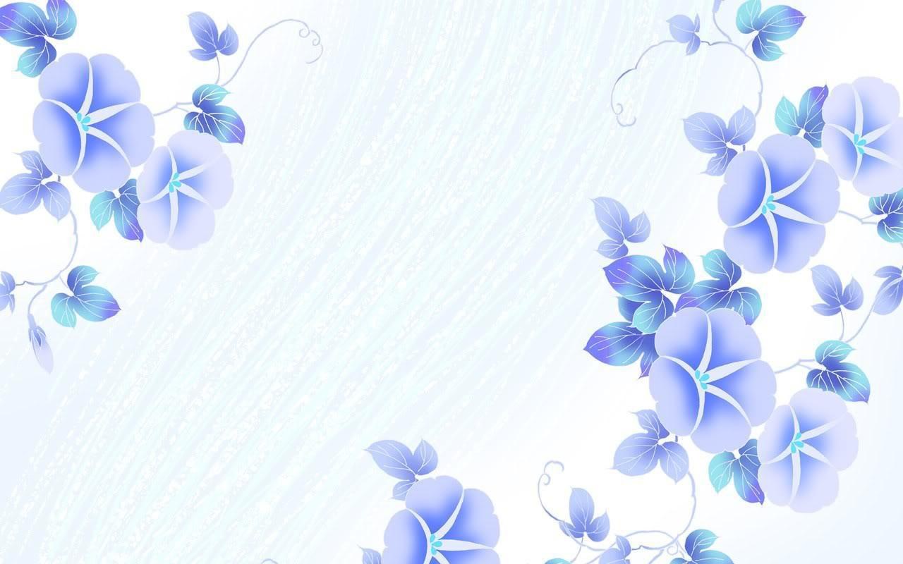 blue floral background design
