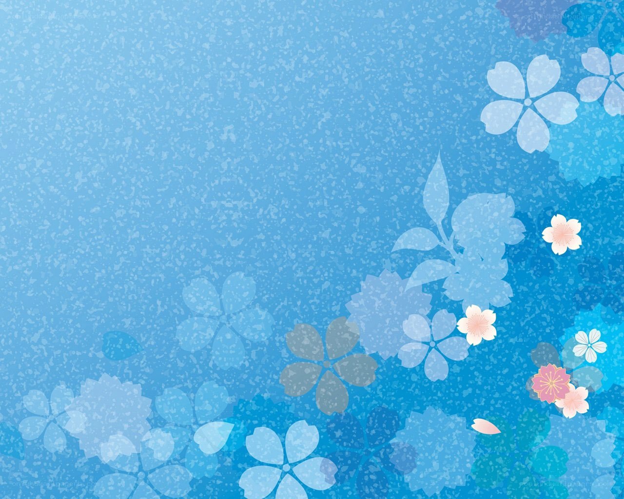 blue floral background design