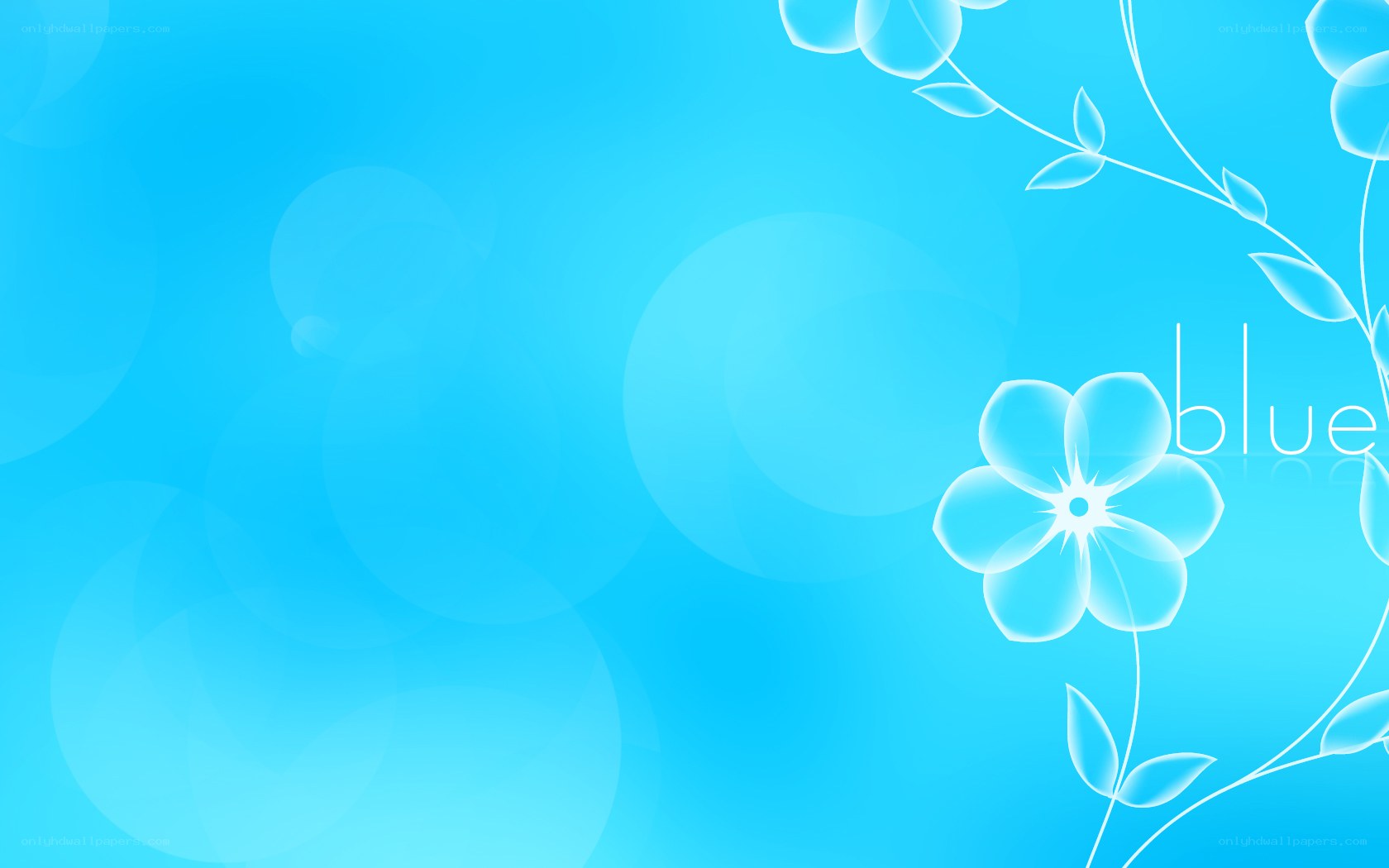 blue floral background design