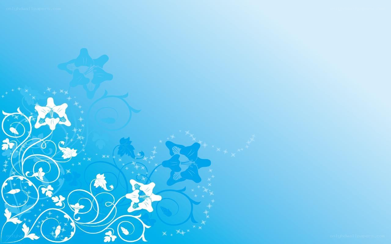 blue floral background design
