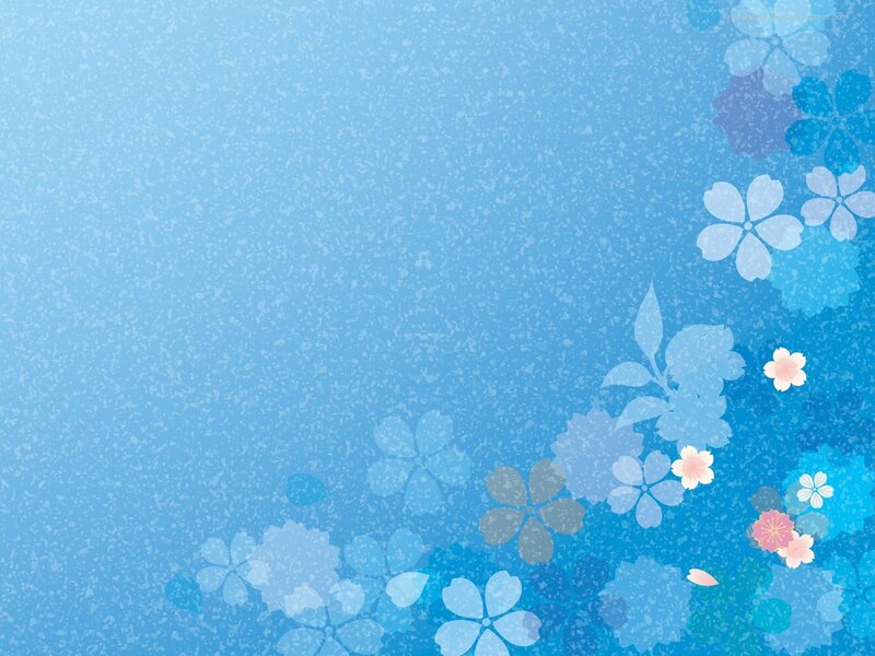 blue floral background design