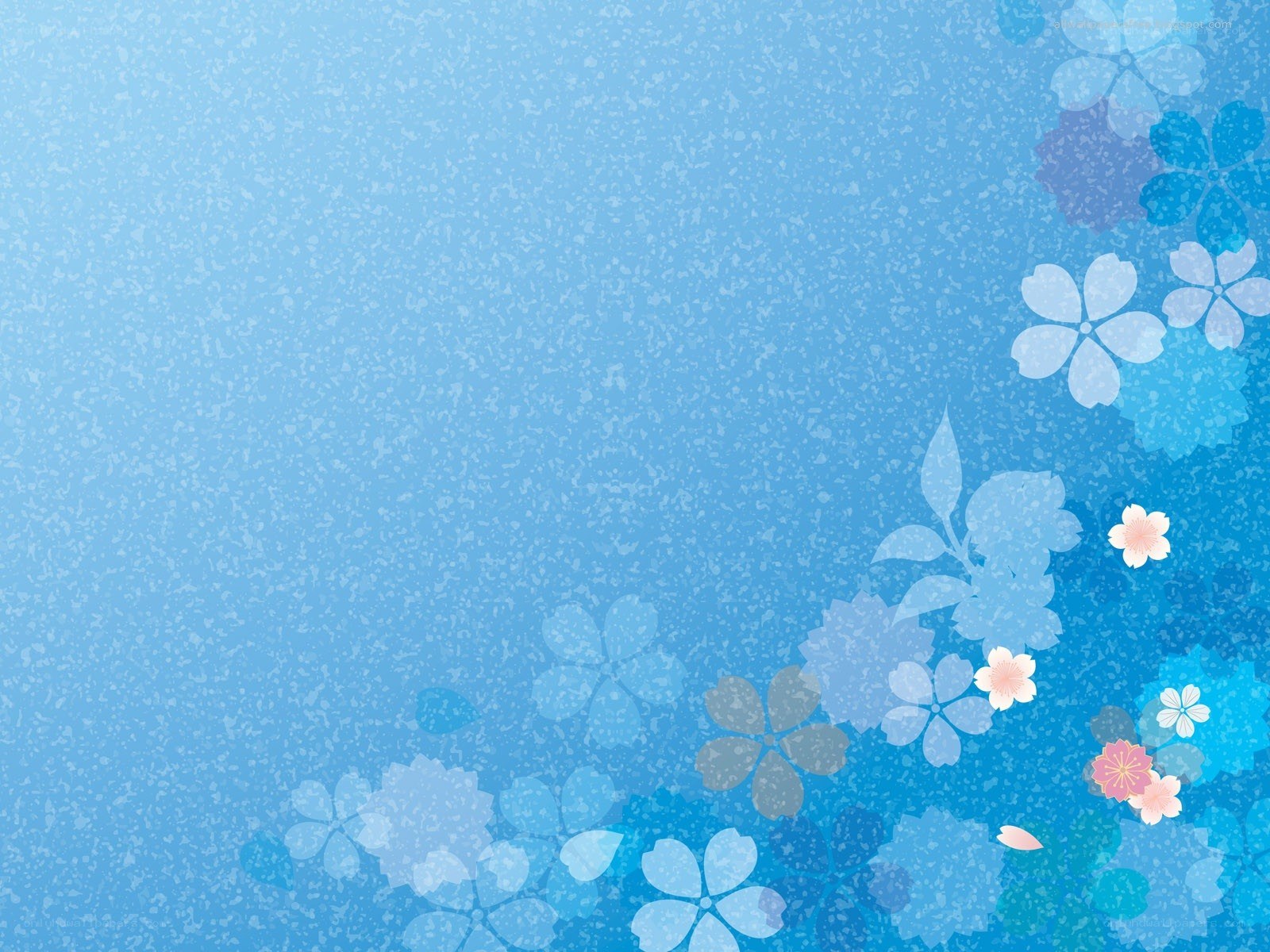 blue floral background design