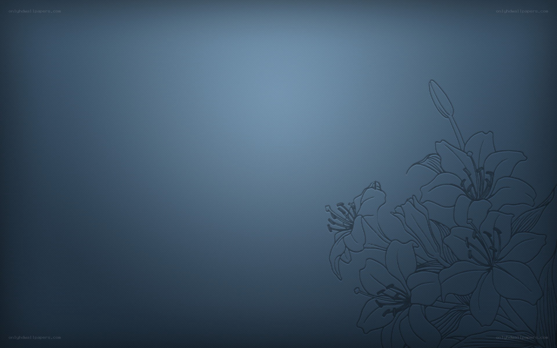 blue floral background design