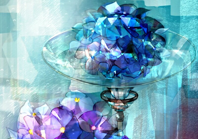 Blue Floral Bouquet — Ethereal