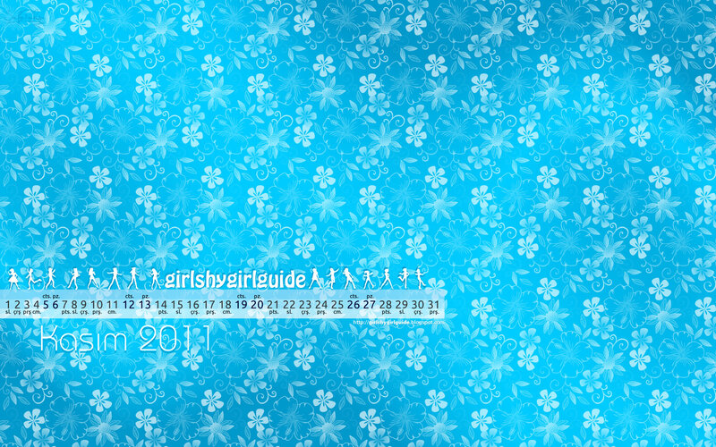 Blue Floral Calendar