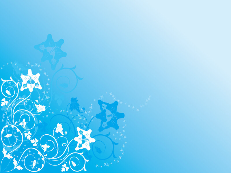 blue floral design background