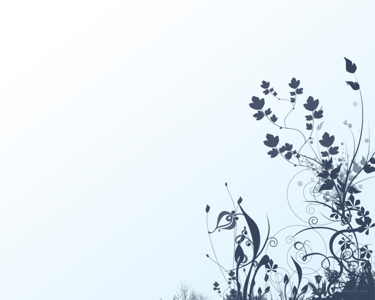 blue floral design background