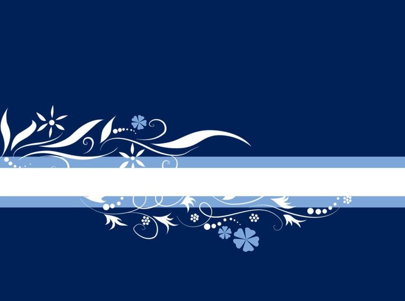 blue floral design background
