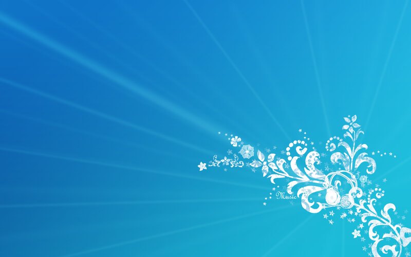 blue floral design background