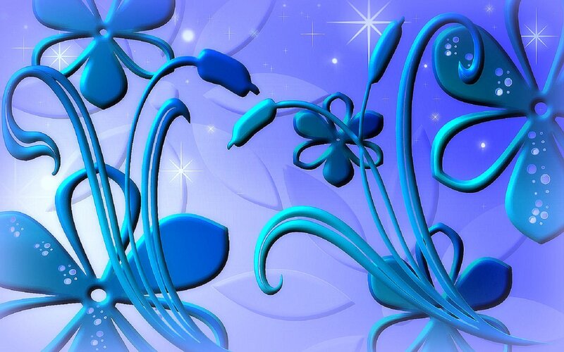 Blue Floral Design — Dreamy