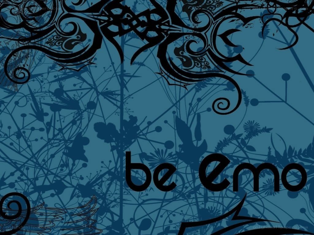 blue floral design with text