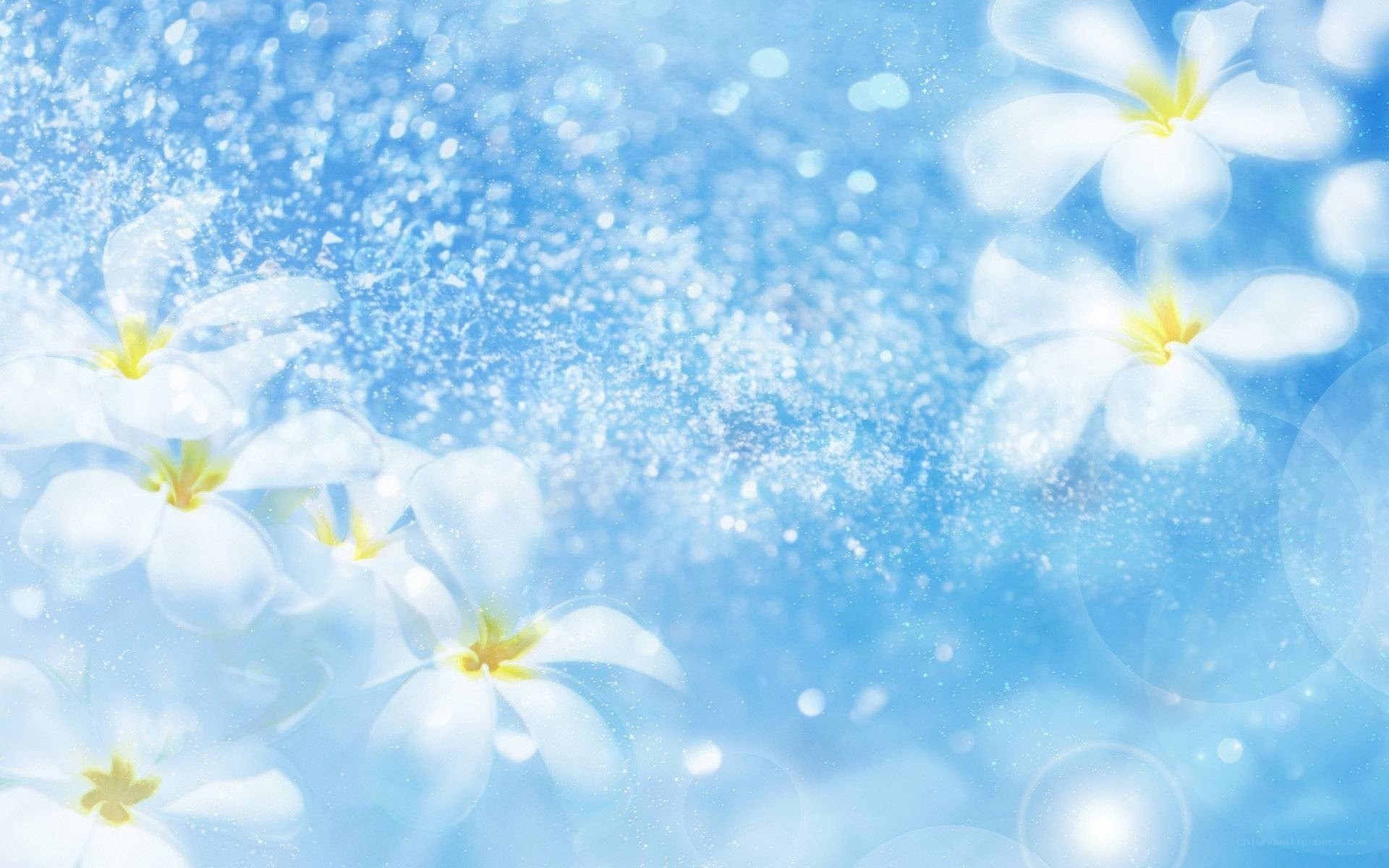 blue floral dream background