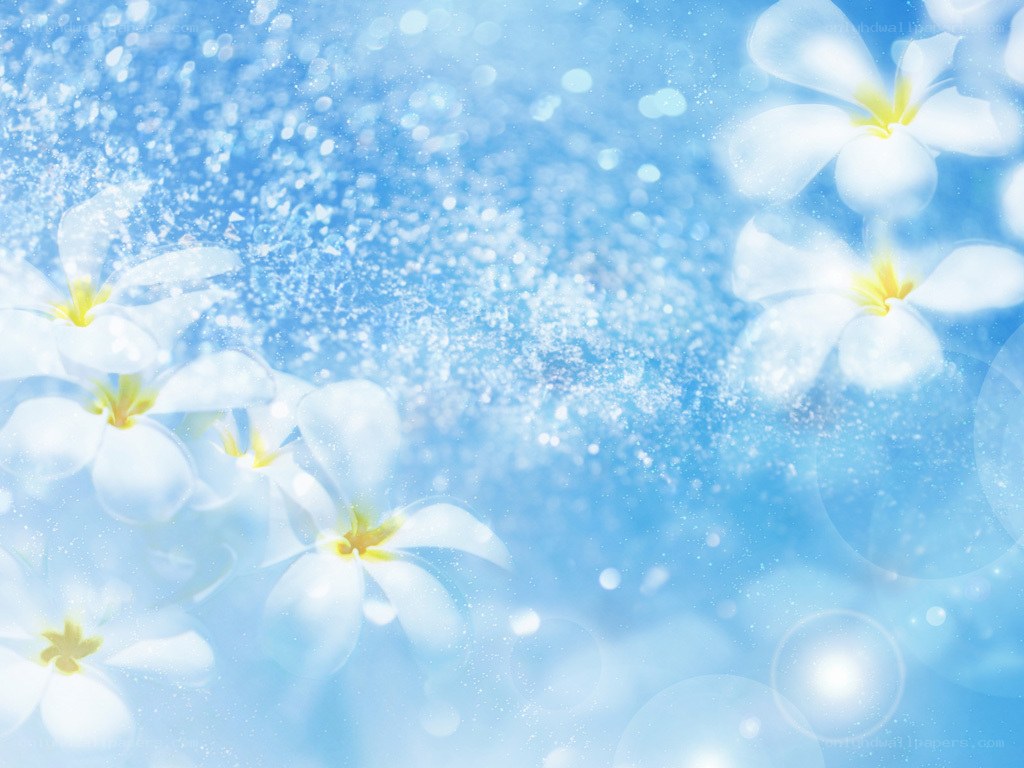 blue floral dream background