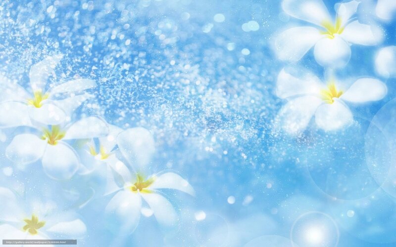 blue floral dream background