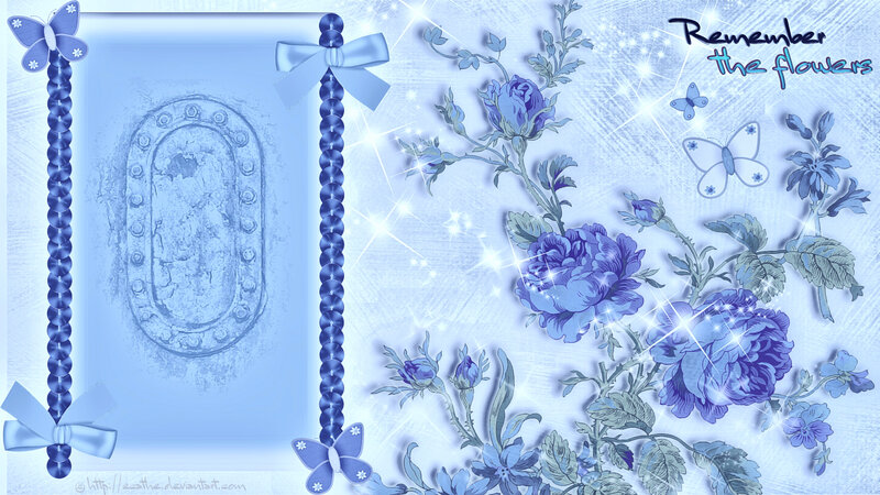 Blue Floral Illustration