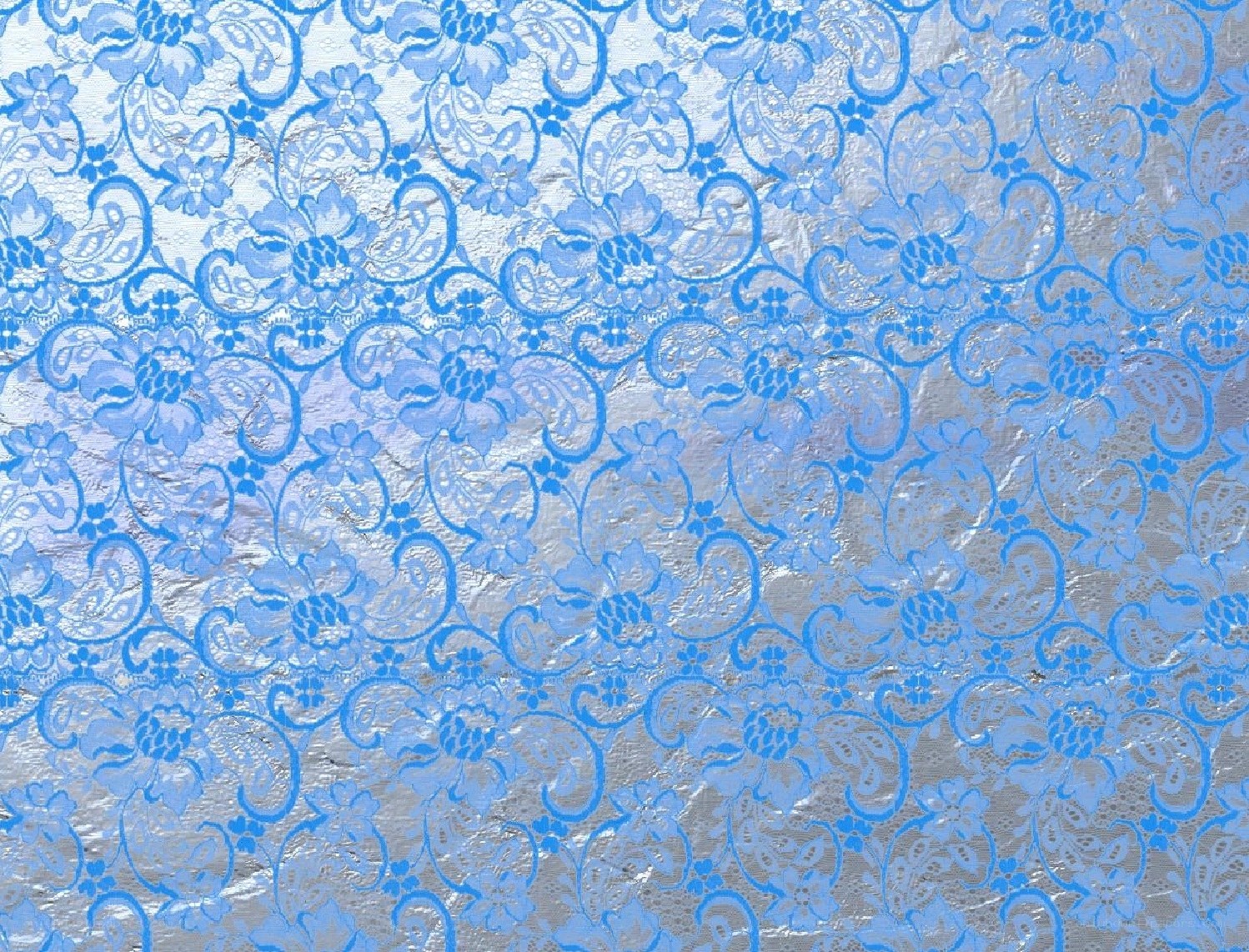 blue floral lace fabric