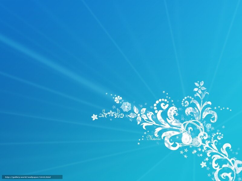 blue floral music wallpaper