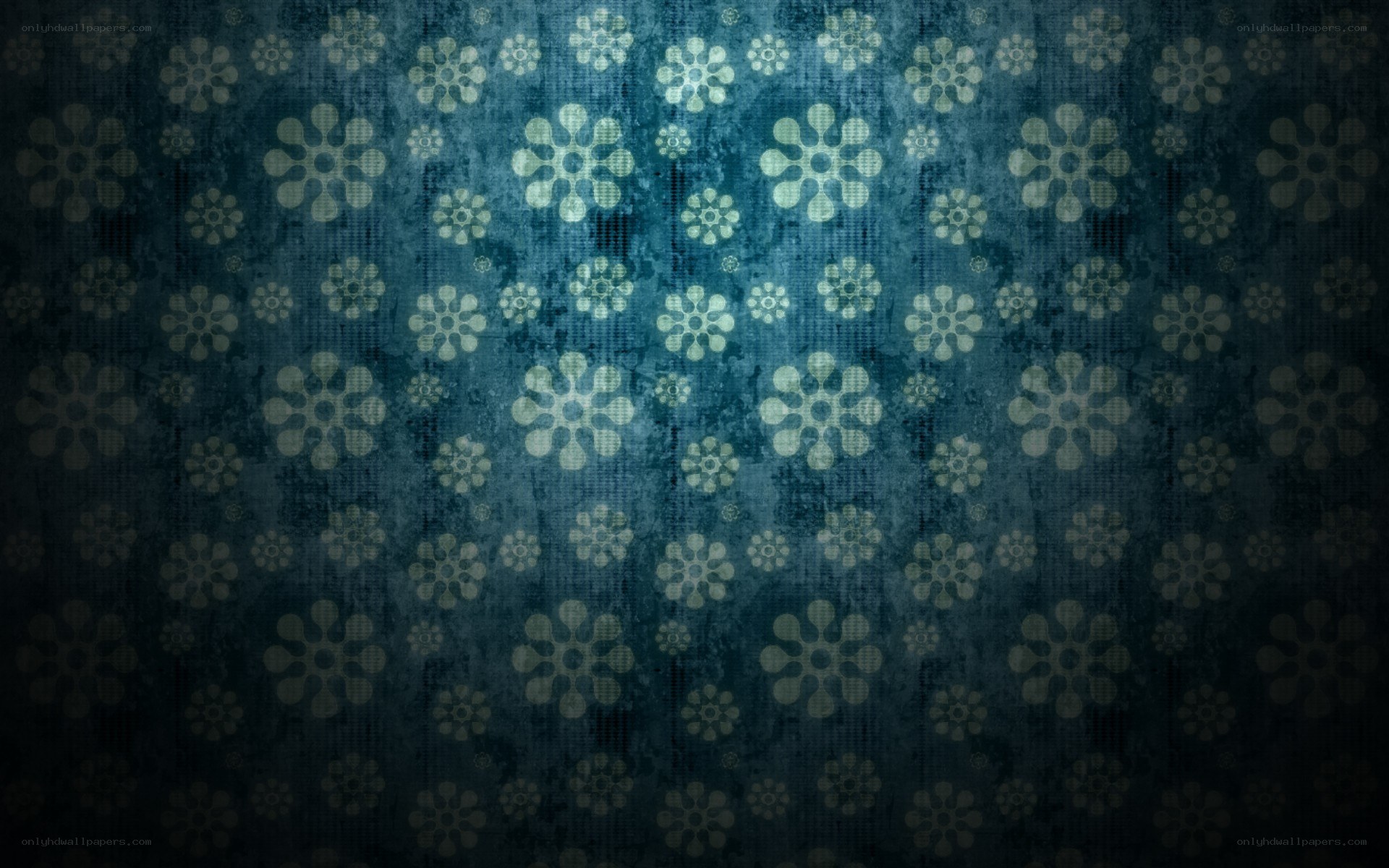 blue floral pattern background